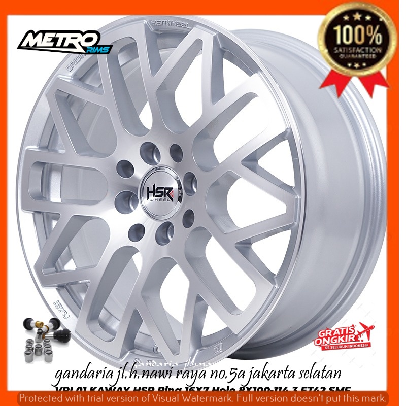 VELG PELEK RACING R16 RING 16 UNTUK MOBIL AVANZA XENIA VIOS LIVINA FREED DLL-JAKARTA SELATAN