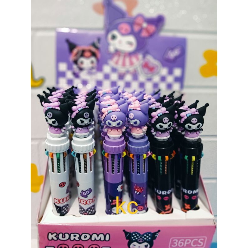 

6 pcs pulpen karakter kuromi viral / pulpen 10 warna warni