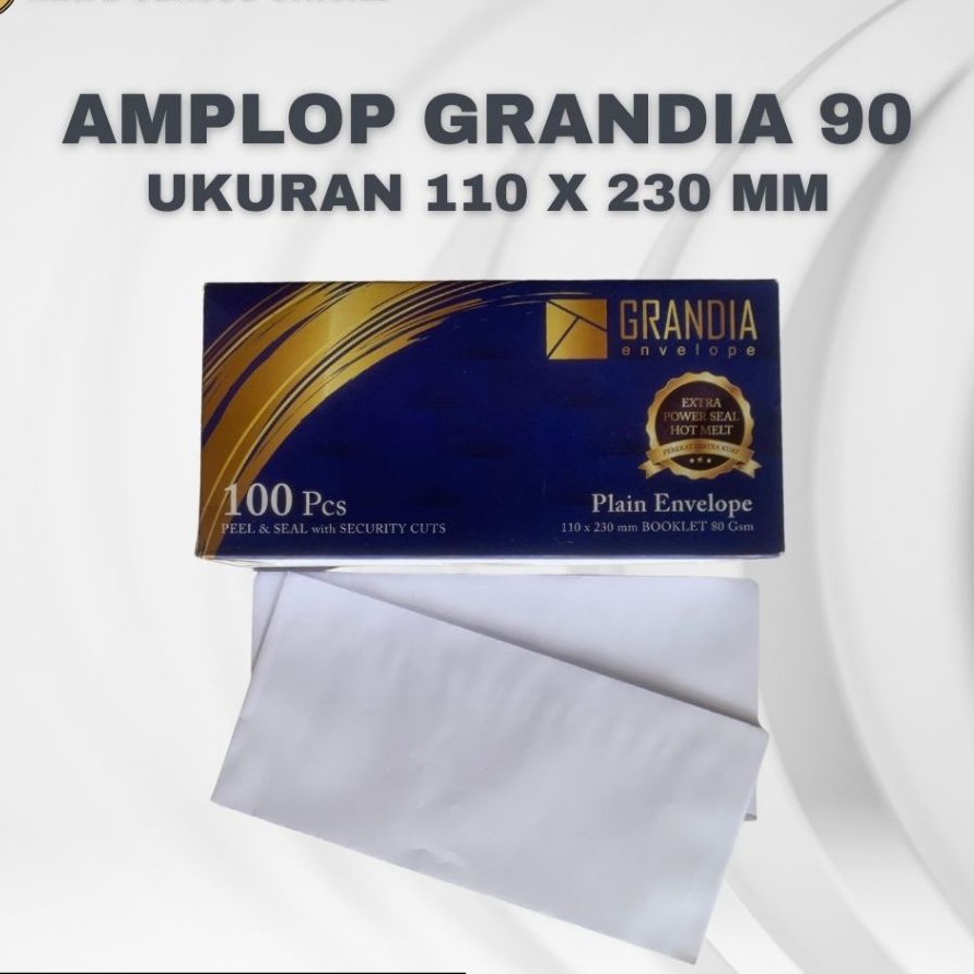 

Terjangkau AMPLOP PUTIH POLOS BESAR 9 ada lem perekat GRANDIA ISI 1 LEMBAR