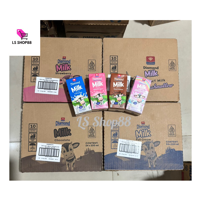 

Susu DIAMOND UHT 200ml isi 24 pcs Dus / Karton