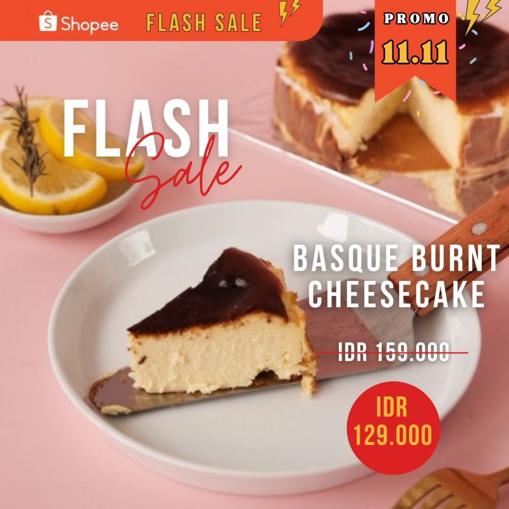 

BASQUE BURNT CHEESECAKE - Dessert / Birthday Cake / Kue Keju