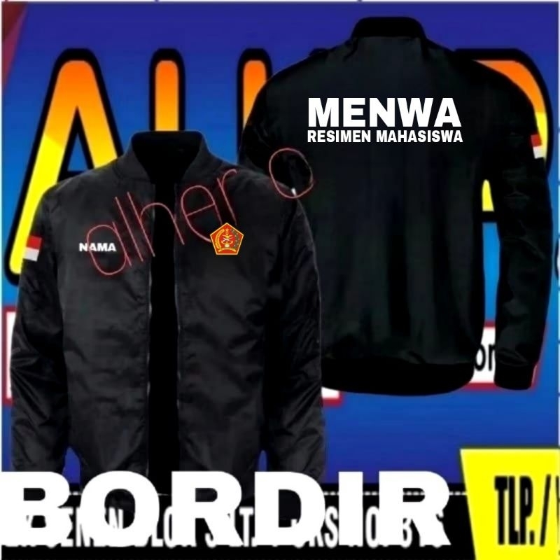 Jaket bordir menwa jaket menwa jaket bomber menwa jaket kerja menwa jaket seragam menwa jaket resime