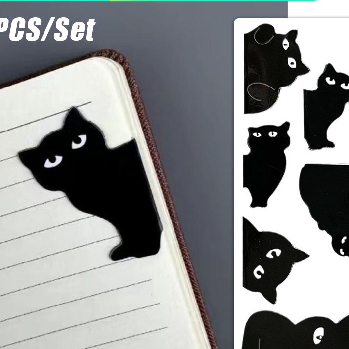 

KP8 6Pcs Pembatas Buku Magnet Karakter Lucu Bookmark Magnetic Clip