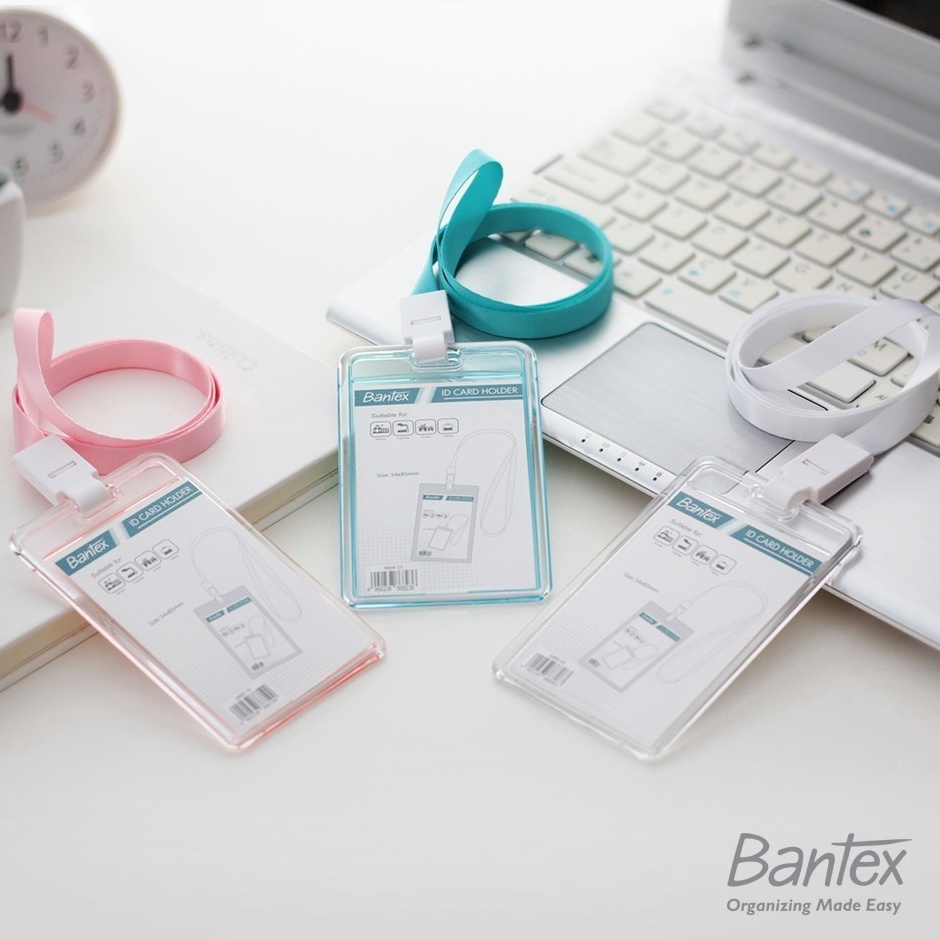 

Ready Baru Bantex Transparent ID Card Holder Lanyard Portrait 8868