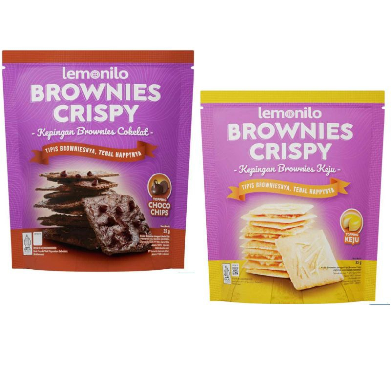 

Lemonilo Brownis Crispy Choco Chip/ Keju/ Stroberi Keju 35gr