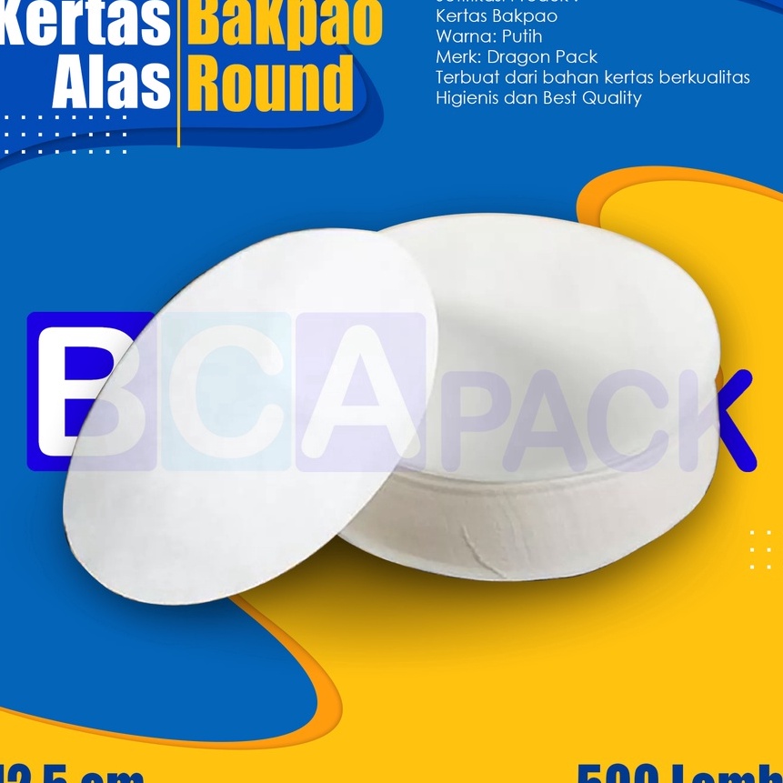 

KI3 Kes Alas Bakpao Round 125cm Paper Bakpau 125 cm isi pcs