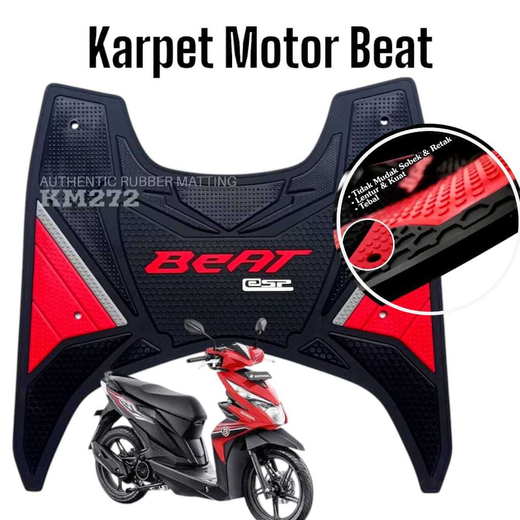 Karpet Motor Honda Beat 2020 sd 2024 / Pijakan Kaki Motor Honda Beat 2020 sd 2024