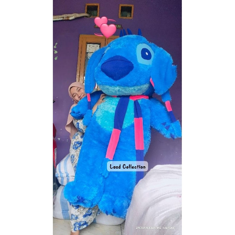 Termurah Boneka Stitch Syal Super Jumbo  tinggi 1,5 meter bisa COD Termurah