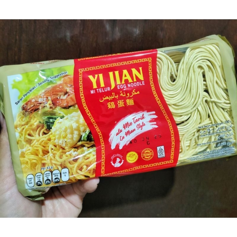 

Mi Yi Jian/mie tarik/la mian yi jian/mie kering 190gr