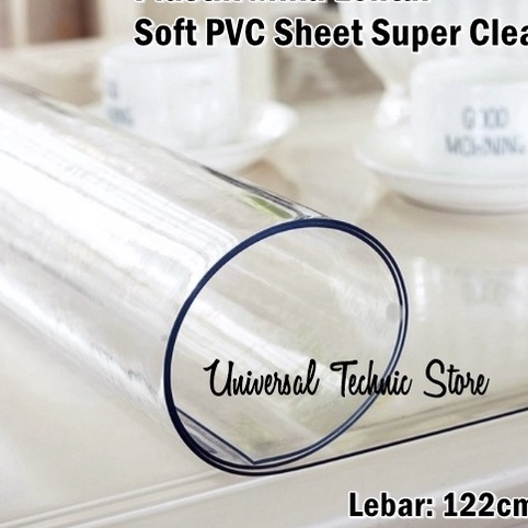 

KP8 Plastik Mika Lentur Pembatas PVC Clear Lebar 122cm Tebal 9mm