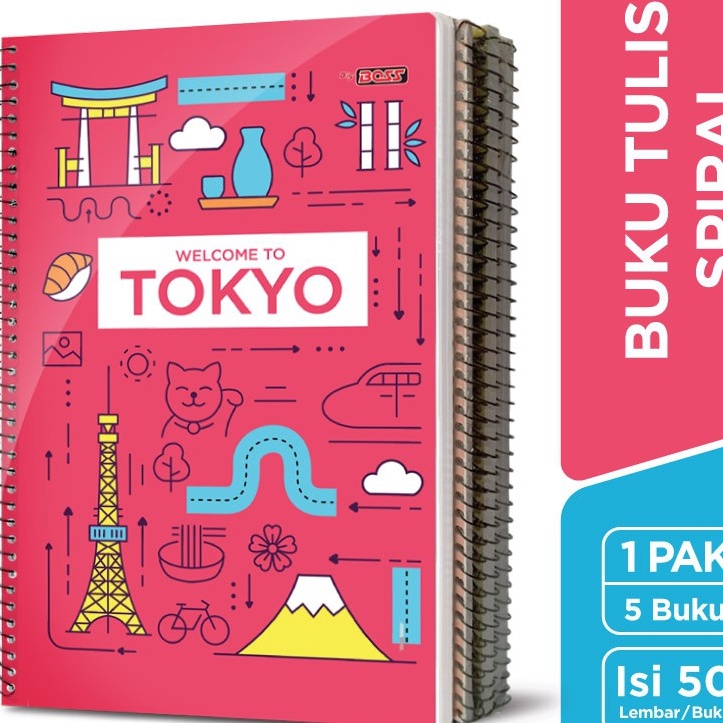

HJ6 Boss Buku Tulis Spiral 5 Lembar