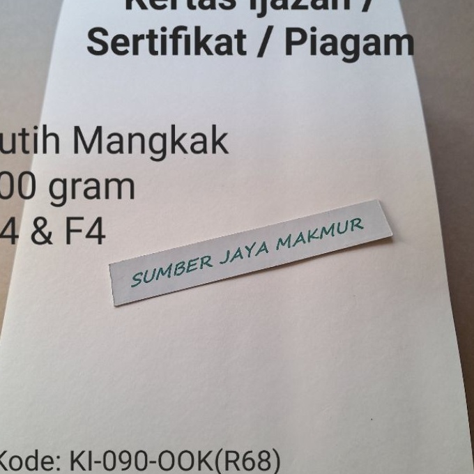 

KI3 Kes Ijazah Sertifikat Piagam INKJET