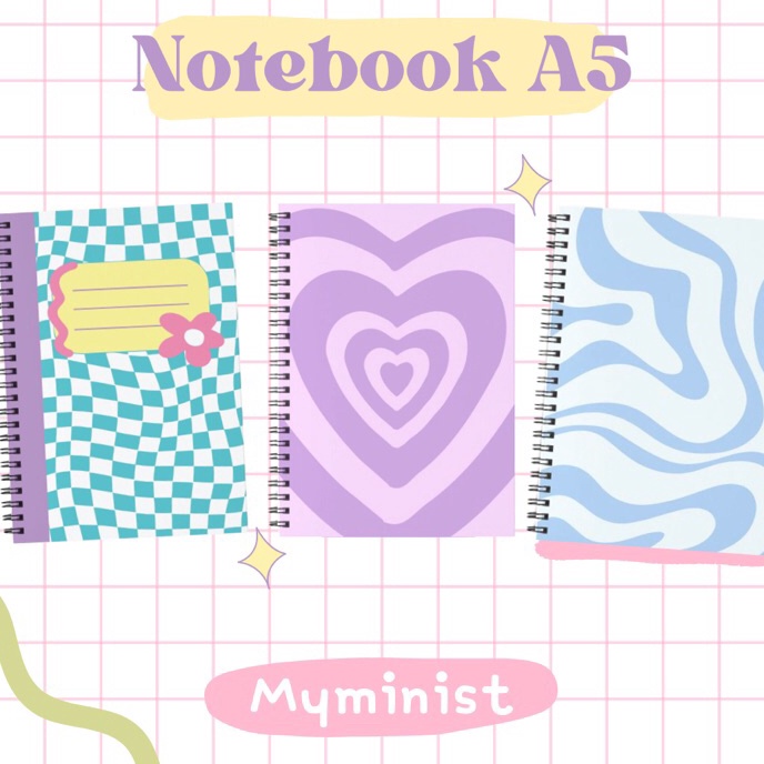 

FG2 Notebook Spiral A5 Motif Aesthetic Isi 5 Lembar 1 Halaman Buku Catatan Notes Diary Jurnal Agenda Buku Tulis Catatan Bookpaper Binder Journal Jurnal Diari Sekolah Kuliah Bergaris Polos Grid Dotted Korea Tebal Lucu Unik Cute