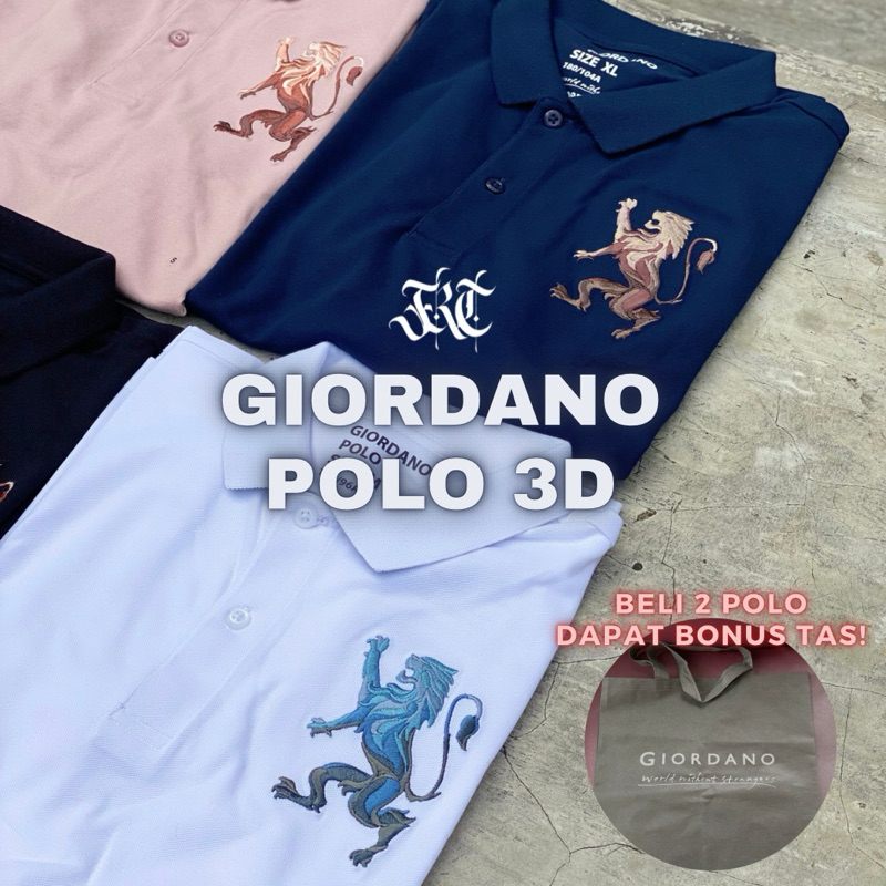 GIORDANO POLO SHIRT ORIGINAL 100% RESMI MEN
