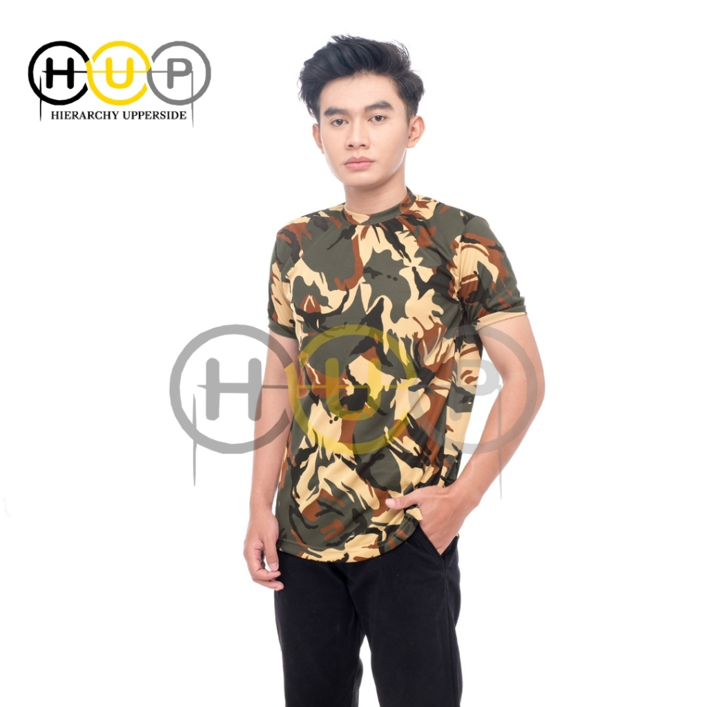 HUP ~ Kaos Loreng Libanon Bahan Dryfit,Kaos Lengan Pendek Loreng Dryfit,Baju Kaos Loreng Dryfit Terb