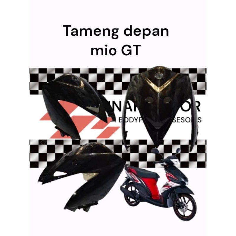 Tameng panel depan mio GT  2013-2014-2015 hitam