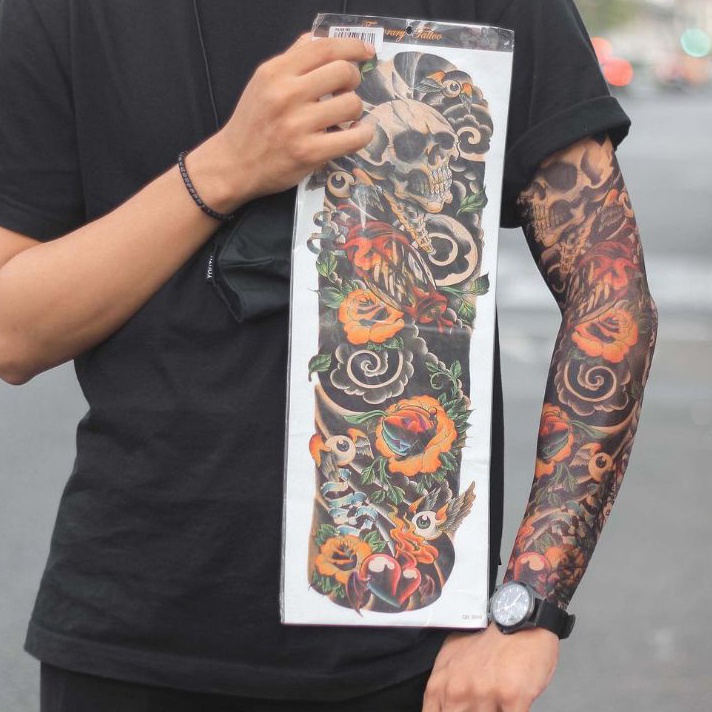 SEGERA BELI tatto temporary full tangan yakuza tahan lama waterfrop