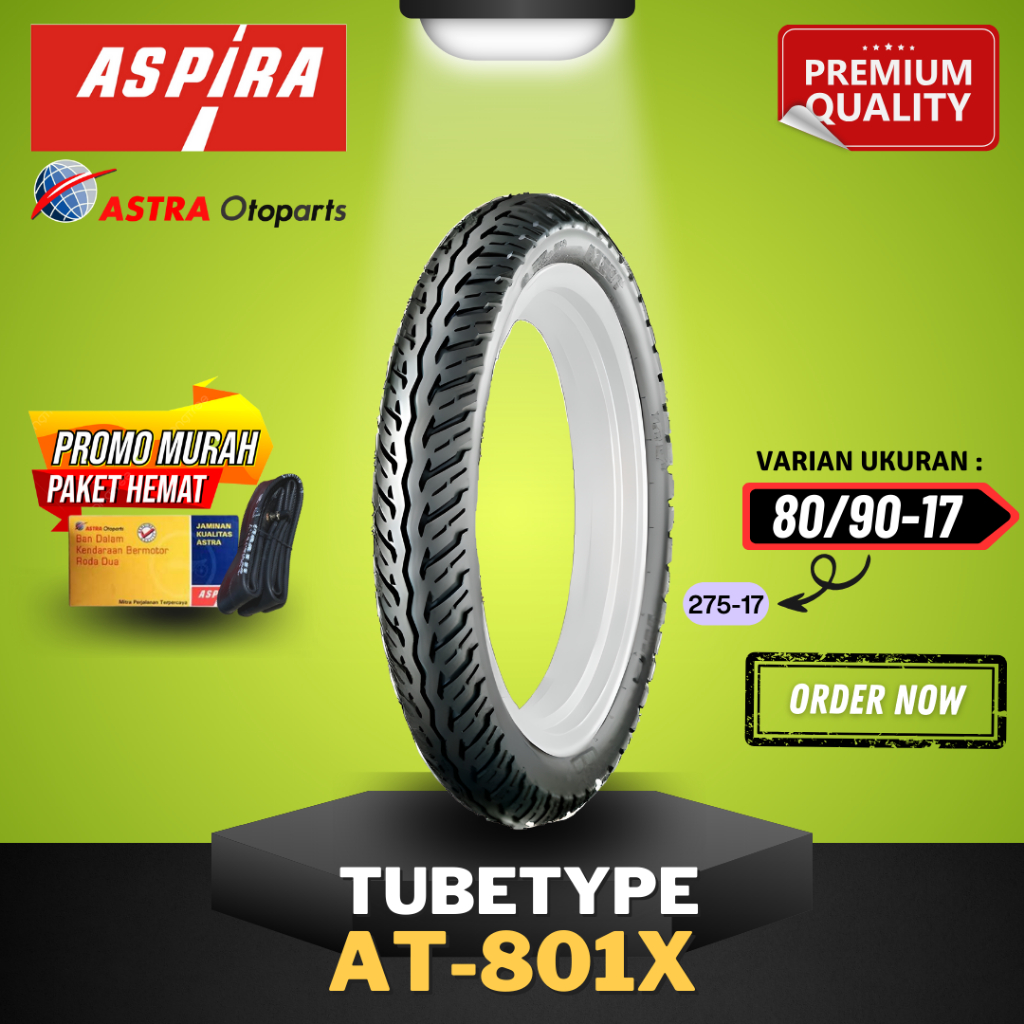 [READY COD] BAN ASPIRA TUBETYPE (NON TUBELESS) AT-801X / AT801 X / BAN LUAR ASPIRA RING 17 275-17 ( 