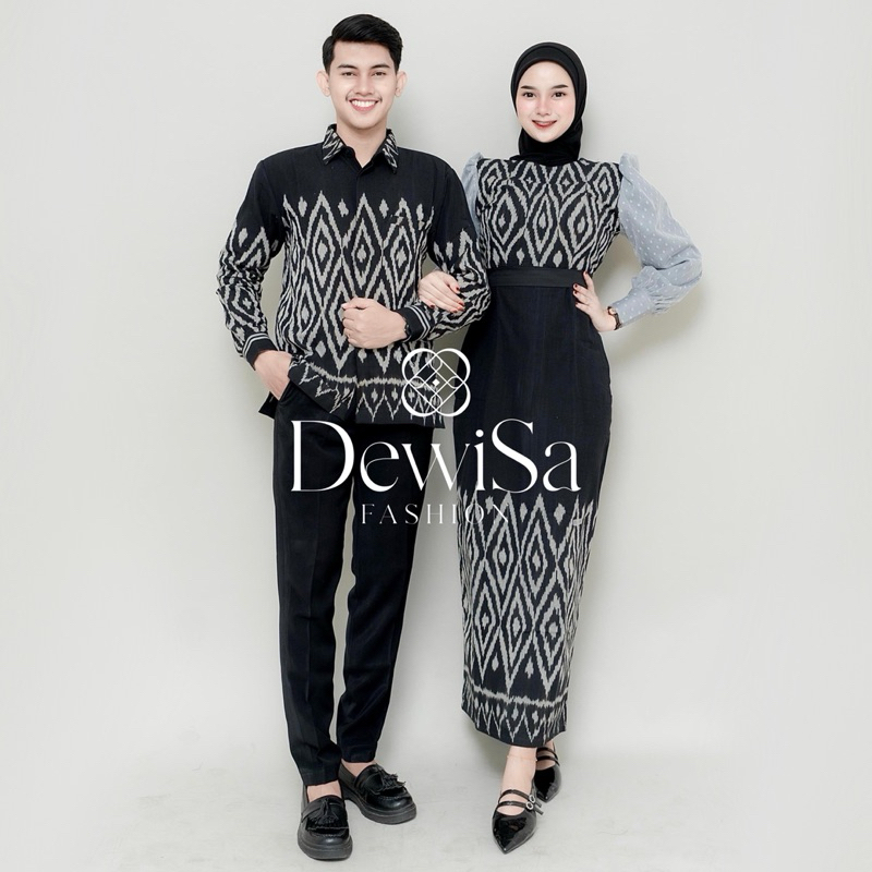 [TENUN ETNIK] Baju Tenun Couple Kemeja Tenun Dress Tenun Baju Kondangan Baju Pesta Baju Tenun Murah 