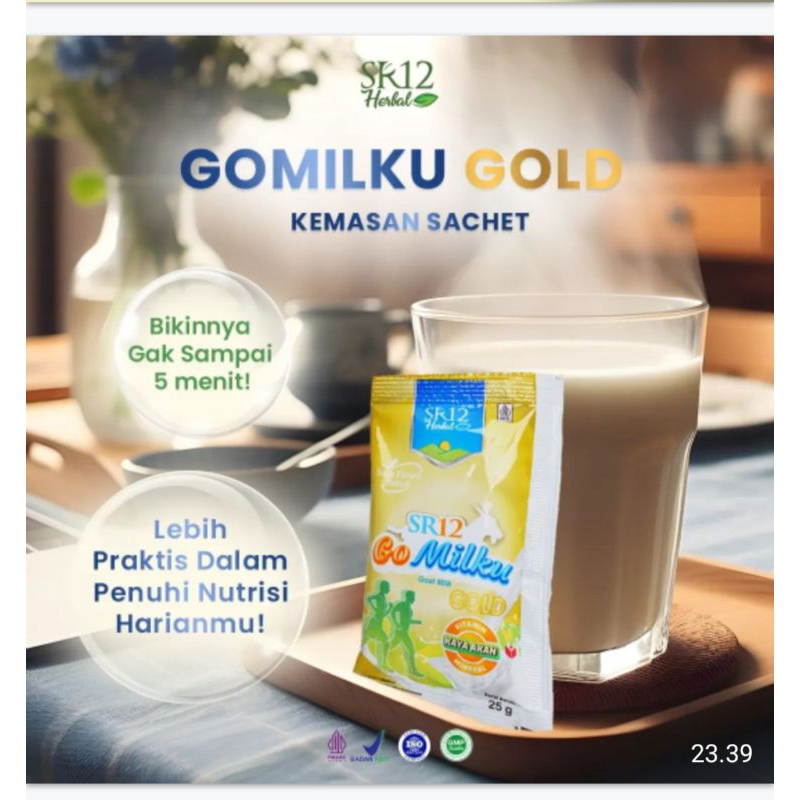 

Gomilku gold kemasan sachet : susu kambing etawa herbal kaya nutrisi, rendah gula tinggi kalsium. lebih praktis, dan lebih higinis