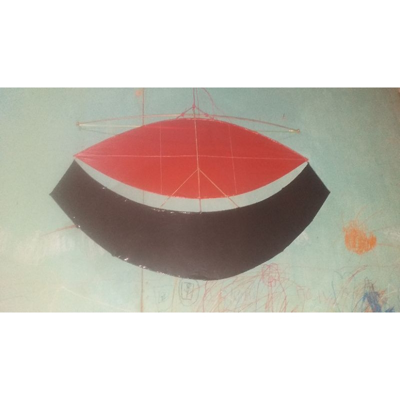 layangan khas jawa pegon ceper mini mainan anak tradisional murah