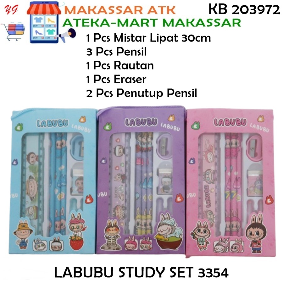 

[1 SET] LABUBU STUDY SET 3354 PAKET LENGKAP ALAT TULIS