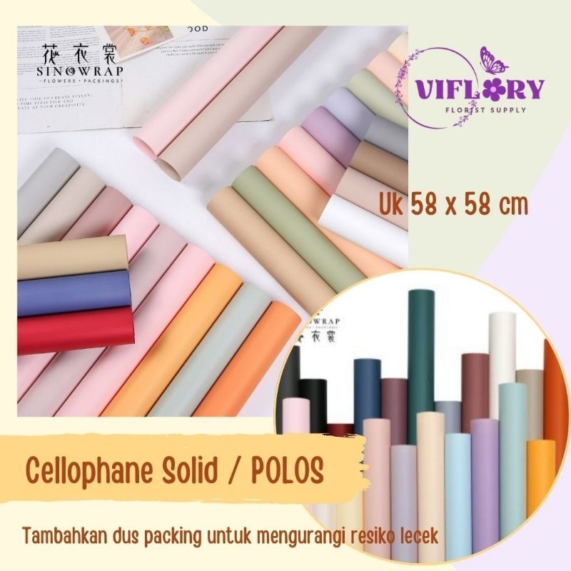 

CELLOPHANE SOLID / KERTAS BUKET POLOS / XXY004