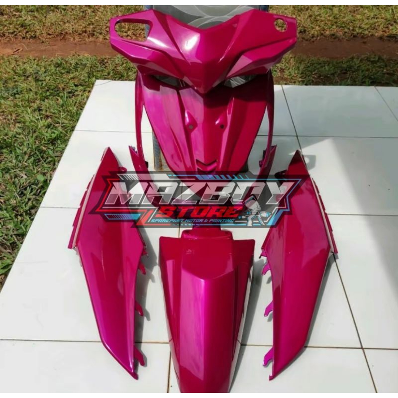 cover beat fi satu set warna pink candy - full set body halus beat fi pink candy - fullset bodi halu