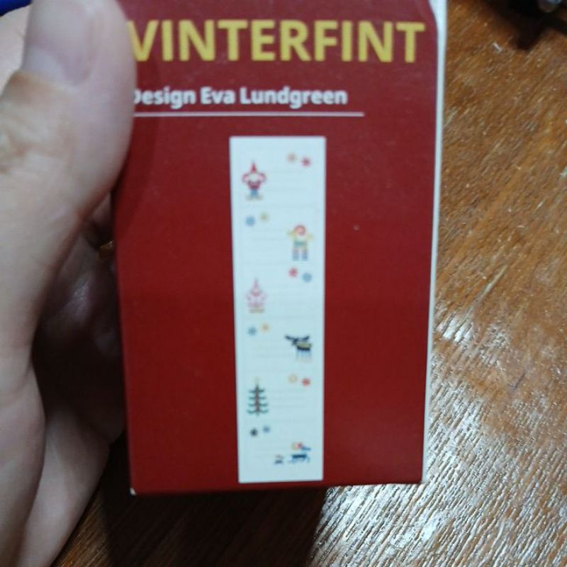 

IKEA VINTERFINT Sticker label nama tag hadiah natal stiker 50 pc bahan kertas isi banyak