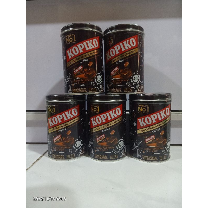 

Kopiko Coffee Hard Candy/Permen kopi 175gr Kemasan Kaleng