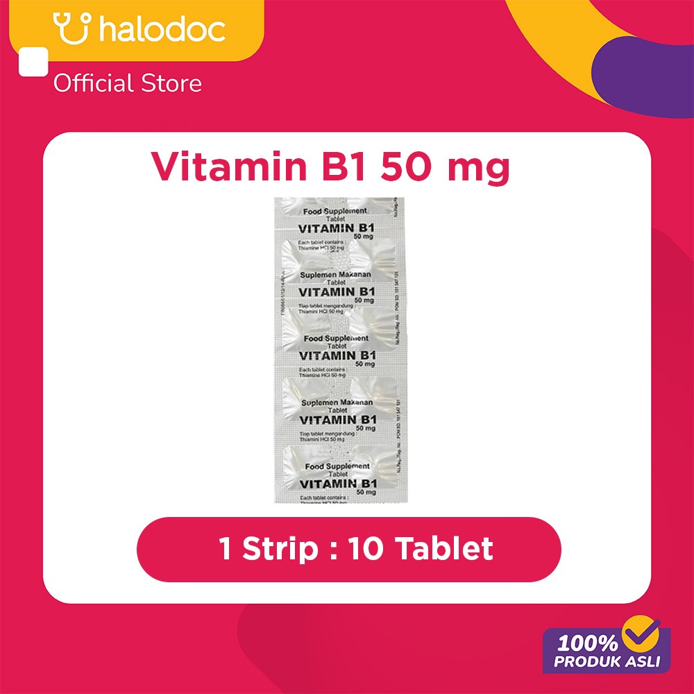 Vitamin B1 50 mg 10 Tablet