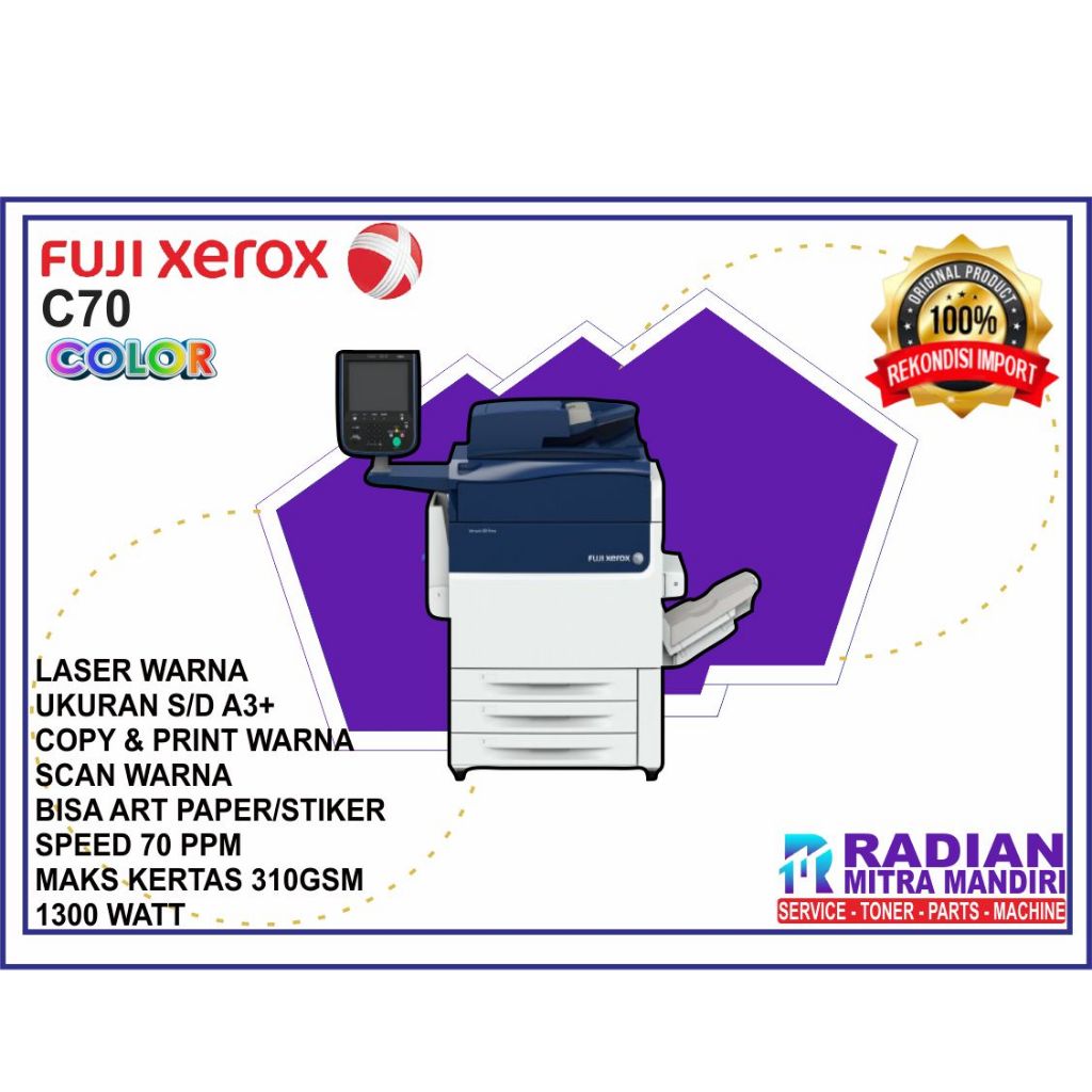 MESIN FOTOCOPY WARNA FUJI XEROX C70