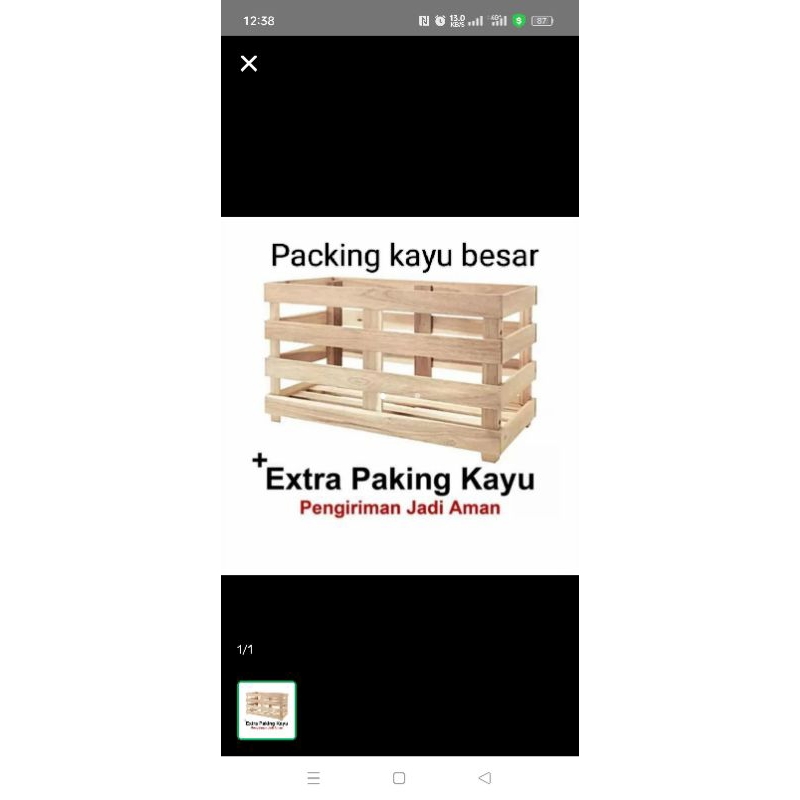 Packing kayu besar untuk TL LED 120cm, maksimal 100pc