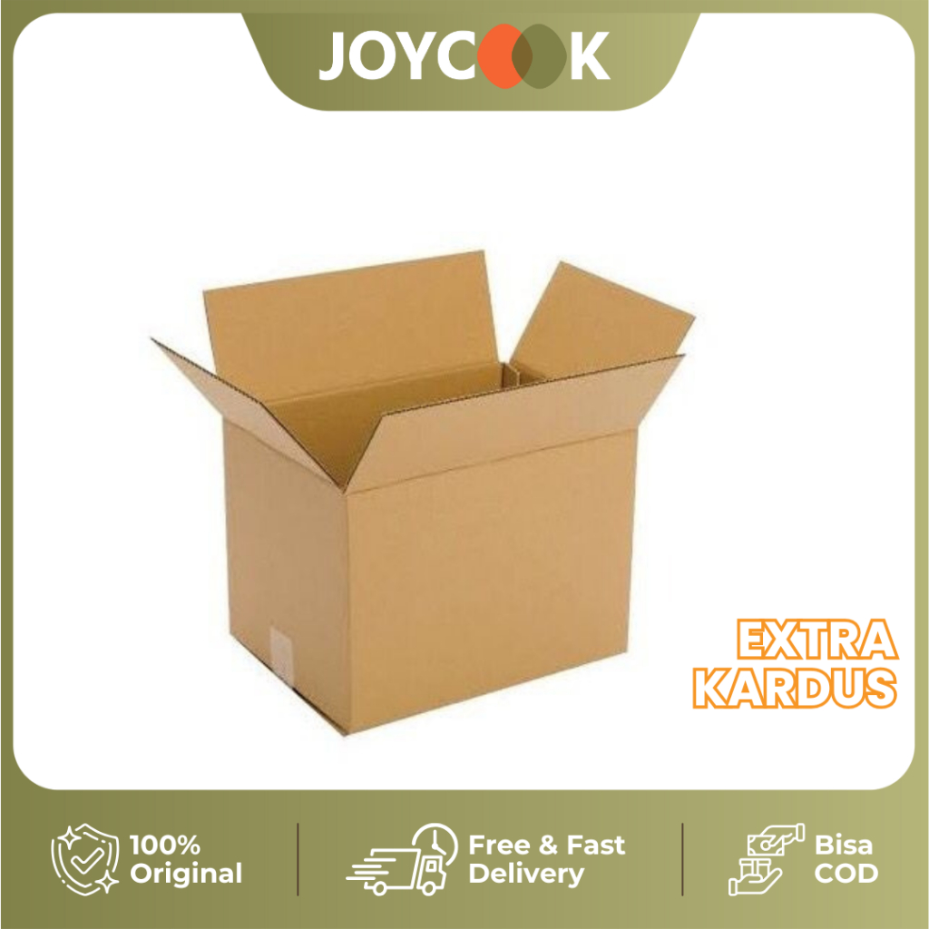 

JOYCOOK Tambahan Extra Kardus Packing Lebih Aman