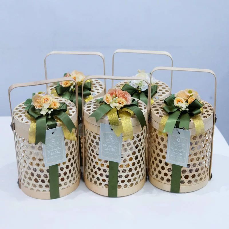 Aster Motopuru / Keranjang Bambu / Wadah Bambu / Hampers Bambu / Rantang Bambu