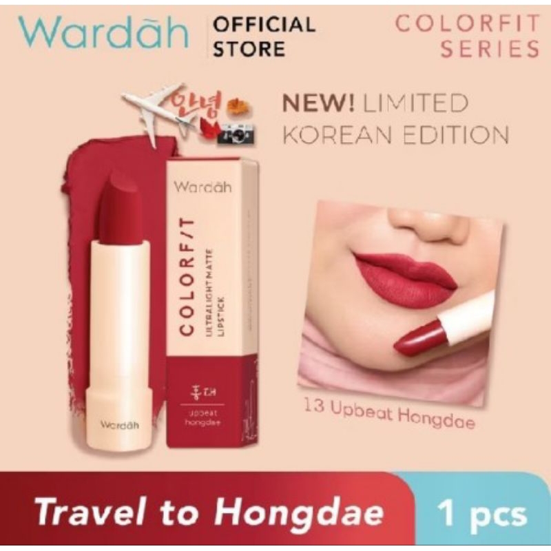 Wardah Ultralight Matte Lipstik Korean Edition