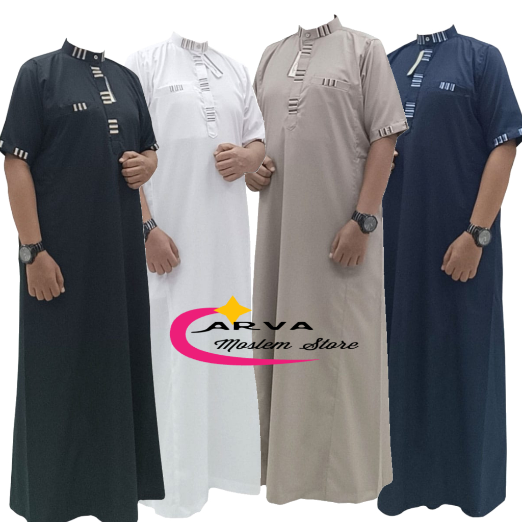 Jubah Pria Dewasa Lengan Pendek ETERNITY Gamis Muslim Pria