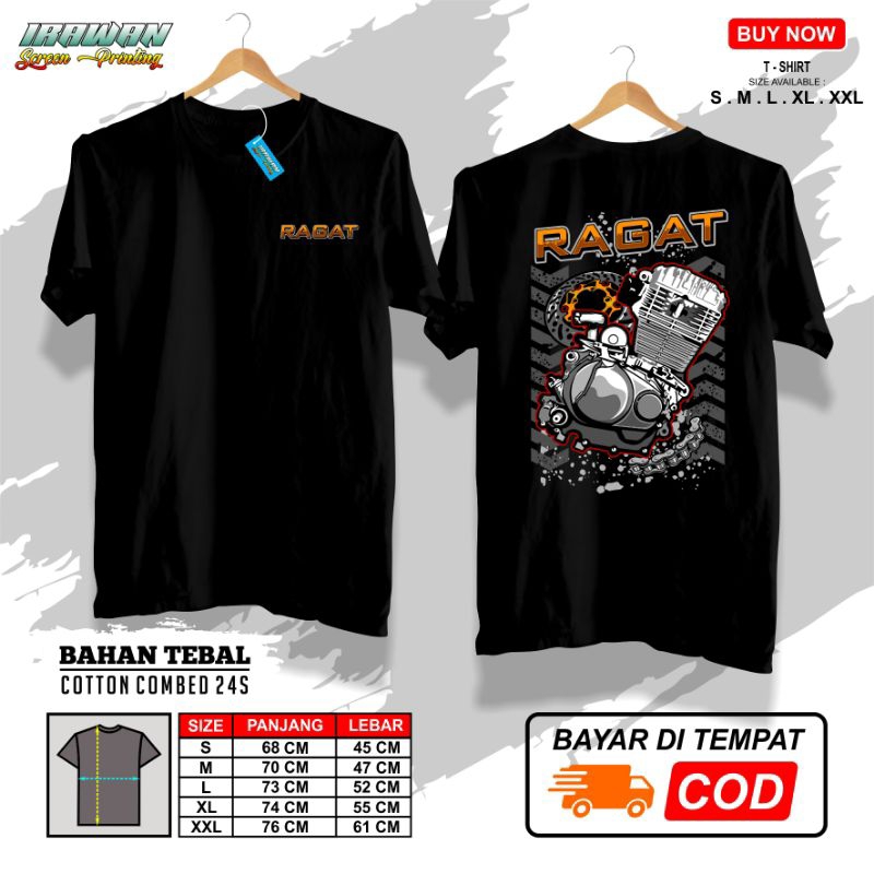 KAOS PRIA WANITA / T-SHIRT / DISTRO / KATUN / DEWASA / COMBED / SABLON / BAJU / COTTON COMBED / MOTI