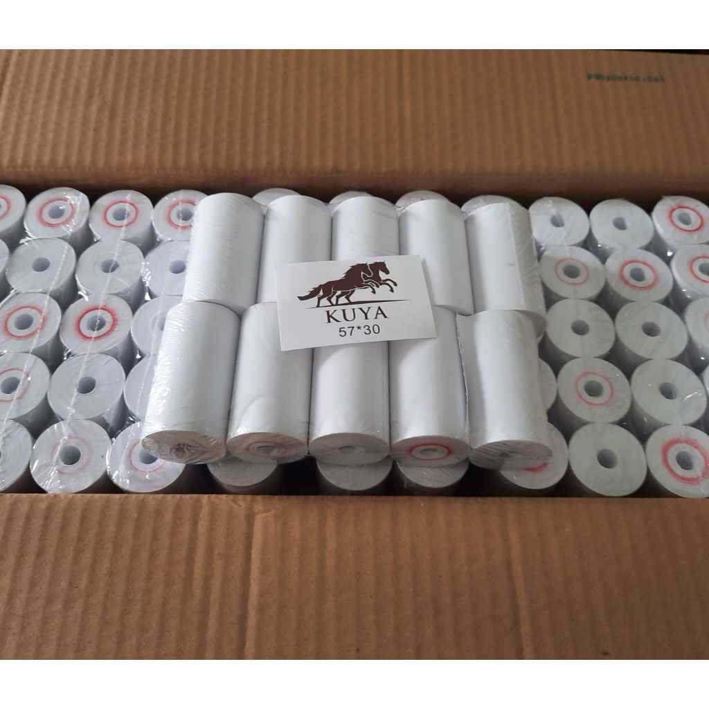 

Thermal Paper Roll 80x80 1 pack isi 5 Roll / Kertas Struk Kasir Roll Astron 57x30 1 Pack isi 10 Roll