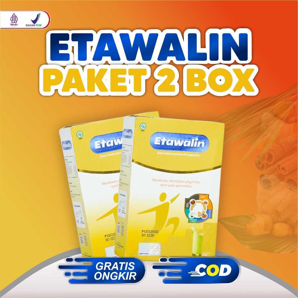 

Etawalin Paket 2 Box - Susu Kambing untuk Masalah Tulang dan Asam Urat Paket 2 Box