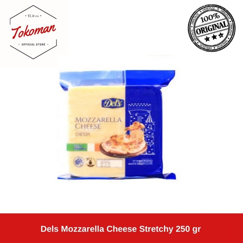 

Dels Mozzarella Cheese Stretchy 250gr / 250 gr Del's Keju Mozarella