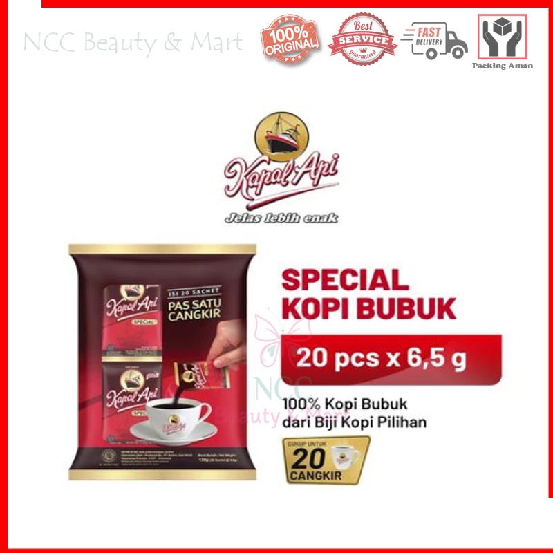 

[PER PACK] * NCC * Kapal Api Kopi Special Mini Sachet Renceng Minuman Instant (6 gr x 20 sachet)