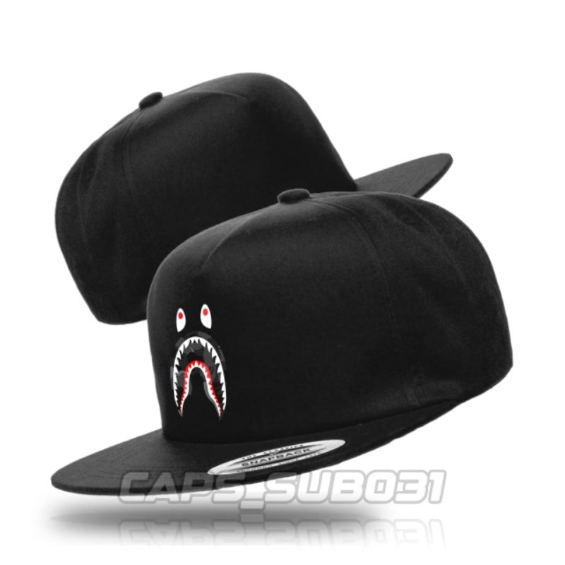 Topi Snapback /  Bape Shark         / Topi Jaring / Topi Distro / Topi Pria / Topi Premium / Trucker