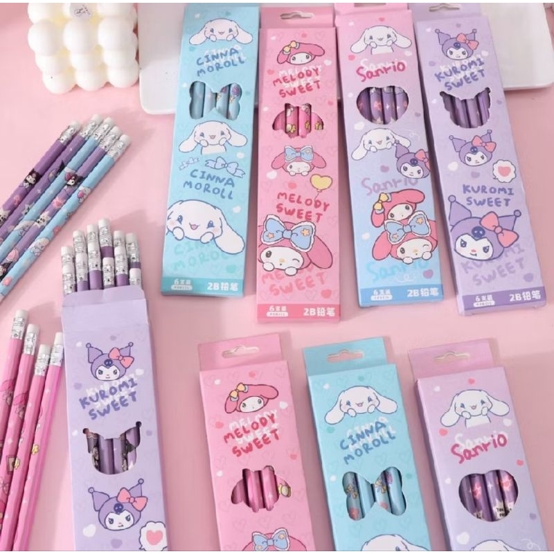 

( 1PCS ) PENSIL 2B SANRIO / PENSIL ANAK