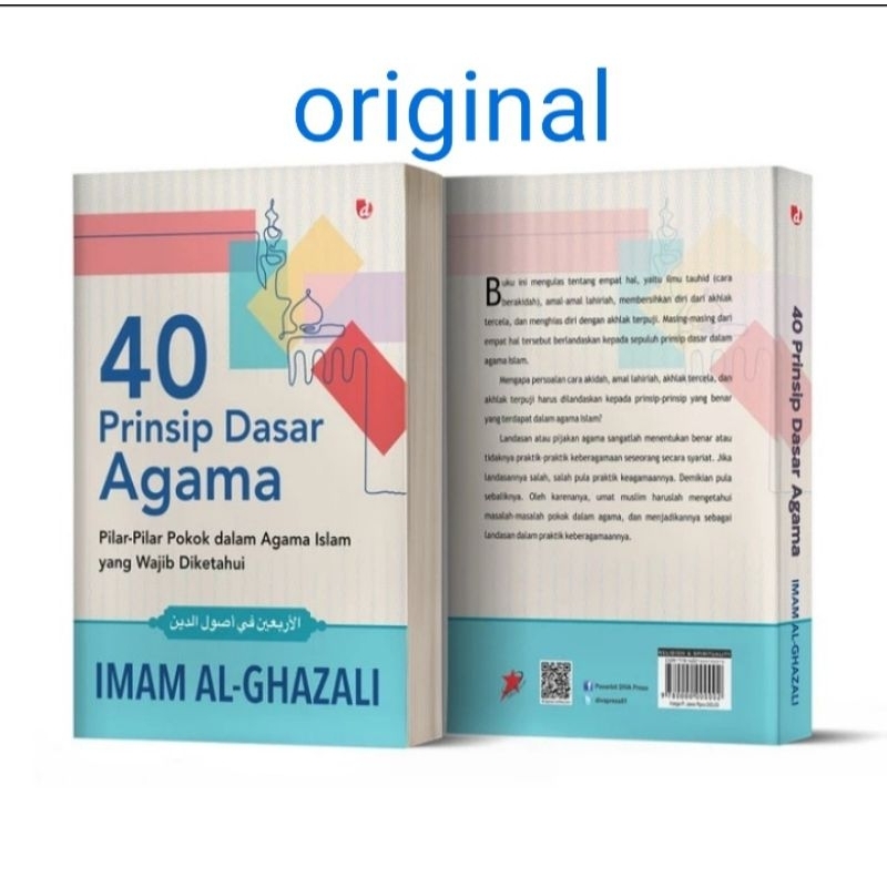 BUKU 40 PRINSIP DASAR AGAMA IMAM AL GHAZALI ORIGINAL
