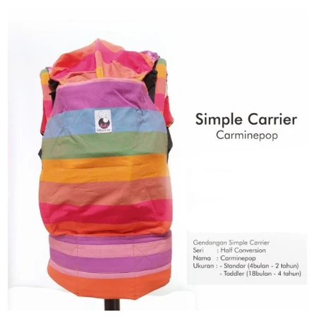 SSC Nana Baby Carrier Tenun Carminepop Gendongan Ransel Nana Babycarrier