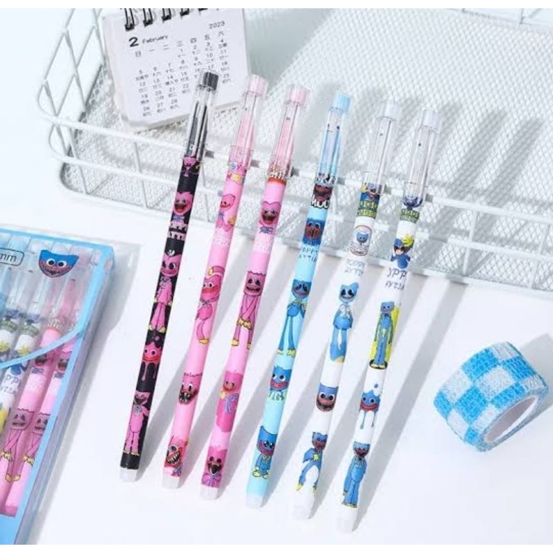 

12Pcs PEN GEL Karakter Pena Bolpen Gel Lucu Fancy