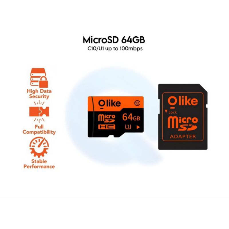 Olike 64 GB High Speed Micro SD Memory Card TF64G/ kartu memori olike