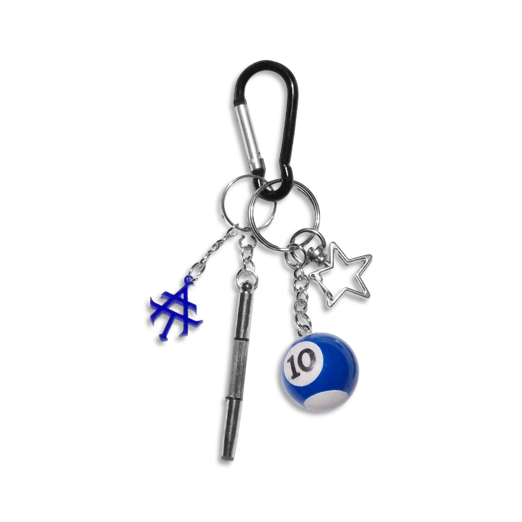 Almost Studio Mereo Carabiner Keychain - Gantungan Kunci Bola Billiard
