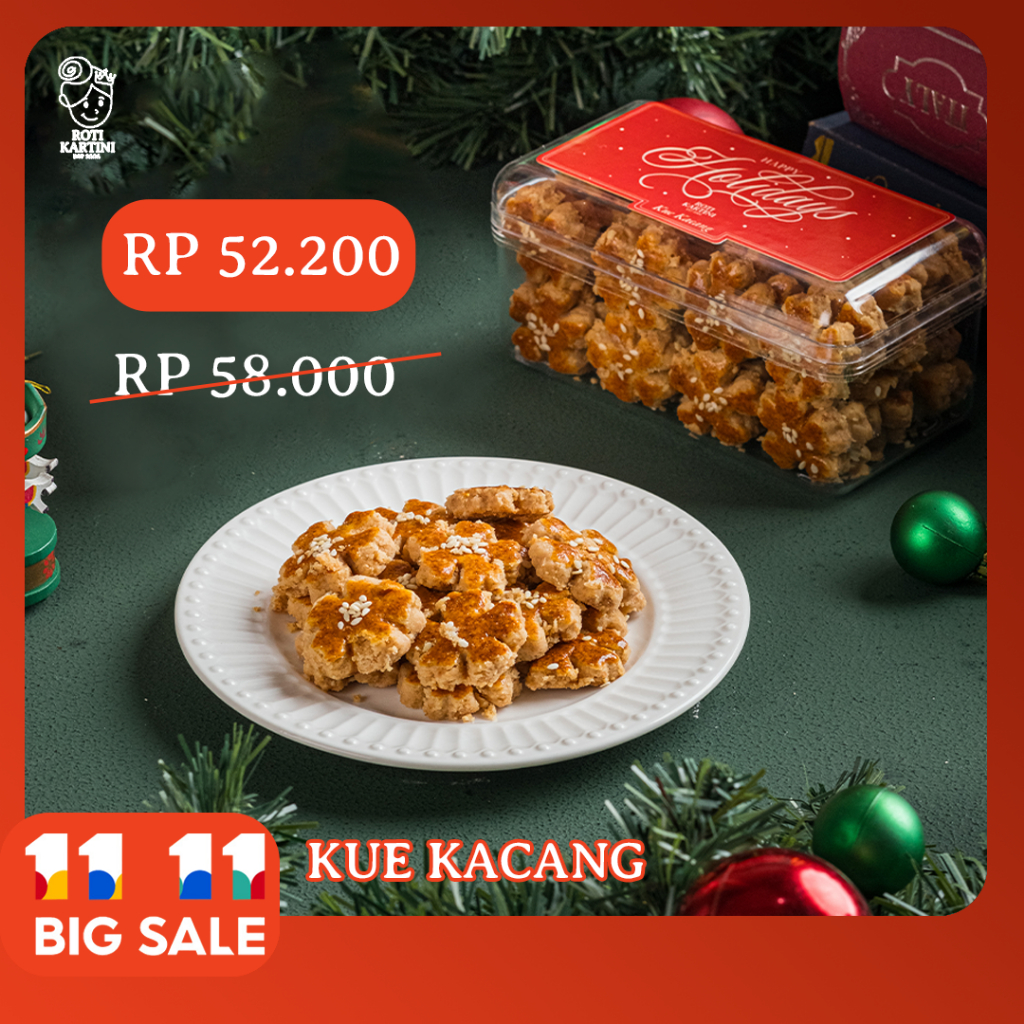 

Roti Kartini Kue Kacang Edisi Natal 2024 dan Tahun Baru 2025